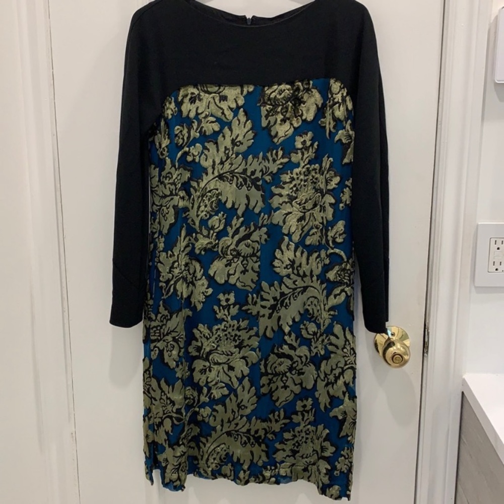 NWT Etro Velvet Patterned Shift Dress Size 40